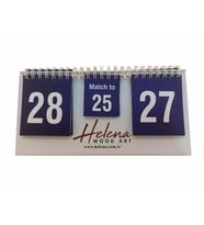 Helena Wood Art Tavla Skor Board Beyaz