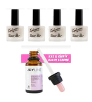Kalyon Tırnak Sertleştrici 11 Ml 4 Adet+joy line Kaş Kirpik Onarıcı,uzatıcı,besleyici Ve Güçlendirici Bakım Serumu 30ml 