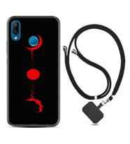 Huawei P20 Lite Mate 10 20 Lite Pro P40 Lite KılıfBoyun Askılı Silikon Red Moon 1710