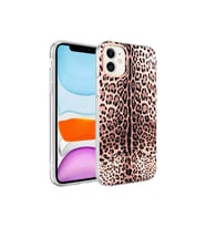Apple iPhone 12 Uyumlu Kılıf Zore Bella Kapak (Leopar)