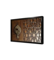 Ahşap Oyma Kapı Çerçeveli Mdf Tablo