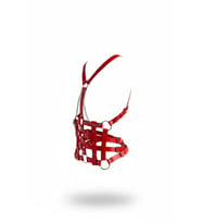 Kırmızı Kadın Kemer Deri Kafesli Zincir Detaylı - APFT1072 (Taba)