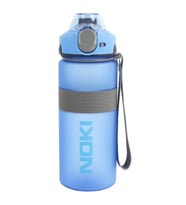 Su Matarası Tritan Auto Kapak Soft Touch Silikon Bantlı Askılı 1000 ML - Mavi