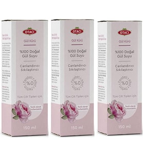 Doğal Gül Suyu 150 ml x 3 Adet