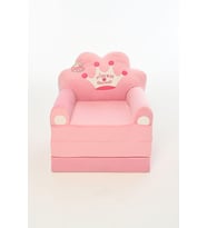 Portatif, Yıkanabilir, Katlanabilir Peluş Çocuk Koltuğu 120 Cm (Pembe)