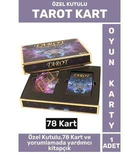 Premium Manevi Ruhsal Rehberlik Kader 78 Kartlı ÖZEL KUTULU Yorumlama Kitapçıklı TAROT KARTLARI