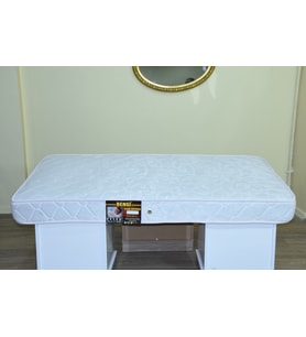 Yatak 13529 Full Ortopedik Lüx Pamuklu Kumaş Çift Taraf Jakarlı Model 100*200 cm (Beyaz)