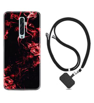 Oppo Reno 2Z 4 Lite 4 Pro 5 6 7 A31 Kılıf Boyun Askılı Silikon Red Smoke 1745