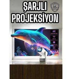 Taşınabilir Sinema Oyun Projektörü Akıllı Projeksiyon Android 11