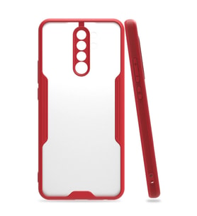Xiaomi Redmi 9 Kılıf Platin Silikon - Kırmızı