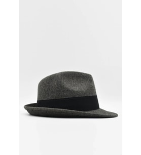 Erkek Füme Keçe Trilby Fötr Şapka