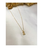 Zirkon Taşlı Minimal Gold Z Harfli Kolye