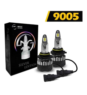 Mega Oto Market Slim Led Silver Edition Xenon Far Lambası Beyaz Renk CSP 9005 Soket ile Uyumlu