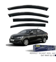 Renault Taliant Kromlu Cam Rüzgarlığı Niken 2021+ sonrası modeller (Beyaz)