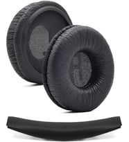 JBL İle Uyumlu Kulaklık Pedi Kafa Bandı ve 2 Adet Yumuşak Kulaklık Süngeri JBL Tune 450BT 460BT 500BT 510BT 520BT 600 T250 JR300 ile Uyumludur (Siyah)