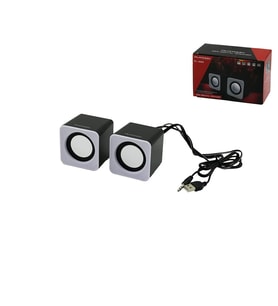BEYAZ USB MULTİMEDYA 1+1 HOPARLÖR SPEAKER SET 6W PL-4085 GO-53-vice