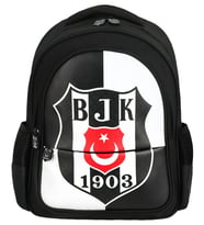 Beşiktaş BJK 1903 Logo Baskılı Erkek Çocuk Okul Çanta Seti - 25360 - Üç Bölmeli