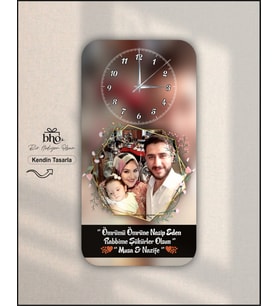 Kişiye Özel Duvar Saati (Ahşap)