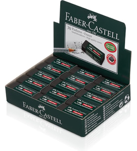 Faber-Castell Siyah Silgi, 30’Lu, Kurşun Kalem İzlerini Kolayca Silen, Yumuşak Ve Dayanıklı Yapı, Do