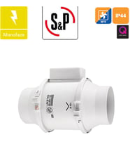 Soler Palau TD 160/100 N Silent Sessiz Yuvarlak Kanal Tipi Karma Akışlı Fan Çap Değeri 100mm Enerji Tasarruflu Güçlü Kolay Kurulum AGMair sp