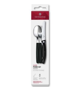 Victorinox 6.7193.3F Swiss Classic 3lü Piknik Seti, Siyah