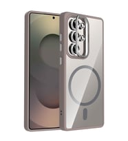 Samsung Galaxy S25 Ultra Uyumlu Kılıf Standlı ve Kamera Lens Hediyeli M-Safe Şarj Özellikli Zore Etro Kapak