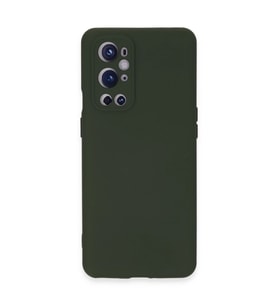 One Plus 9 Pro Kılıf Nano İçi Kadife Silikon - Koyu Yeşil