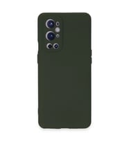 One Plus 9 Pro Kılıf Nano İçi Kadife Silikon - Koyu Yeşil