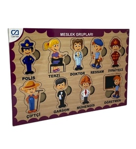 Ca Games Ahşap Puzzle Meslek Grupları 19X29