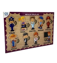 Ca Games Ahşap Puzzle Meslek Grupları 19X29