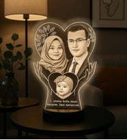 Aileye Özel El Figürlü Led Lamba