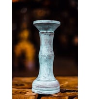 Candle Holder Light Blue