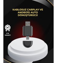 Kablosuz CarPlay ve Android Auto Dönüştürücü – USB-A & Type-C Girişli Akıllı Adaptör
