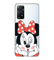 Xiaomi Redmi Note 12 PRO 4G Uyumlu Mouse Tasarımlı Şeffaf Telefon Kılıfı