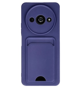 Redmi A3 4G Kılıf Kelvin Kartvizitli Silikon - Lacivert