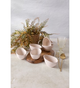 Keramika Krem Ephesus Çerezlik / Sosluk 10 Cm 6 Adet 030