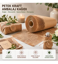 Premium Petek Dolgu Ambalaj Kağıdı 50 cm x 50 Metre Esnek Paketleme ve Koruyucu Ambalaj Kağıdı