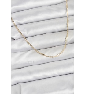 CM 14K Gold Renk Pirinç Ataç Zincir 60 cm Kadın Kolye 5886 - HPSBYI8455-5708