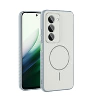 Redmi 15 Kılıf Magsafe Şarj Özellikli Lüx Tea Kapak (Gümüş)