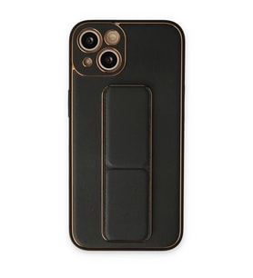 Apple İphone 14 Plus Kılıf Coco Deri Standlı Kapak - Siyah