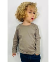 Breeze Erkek Çocuk Uzun Kollu Tişört Basic 1-4 Yaş, Haki Yeşil