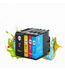 Xplus®  HP 932XL Officejej 7612 Uyumlu Yüksek Kapasite 4 Renk Muadil Kartuş Seti (Çok Renkli)