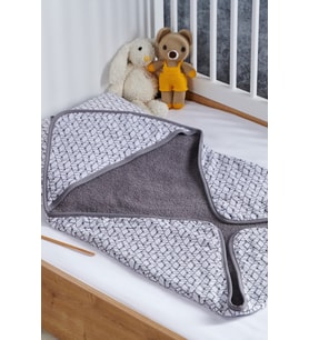 Formeya Bebek Müslin Kundak %100 Doğal Pamuk 75x75 cm (Gri)