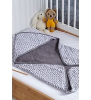 Formeya Bebek Müslin Kundak %100 Doğal Pamuk 75x75 cm (Gri)
