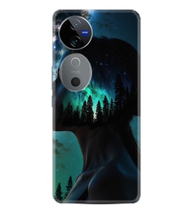 Vivo V40 5G Kılıf Boutique Baskılı Resimli Woman in Tree Pcode -004