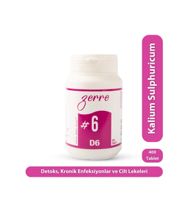Zerre Doku Tuzu Schüssler Mineral #6 400 Tablet (Krem)