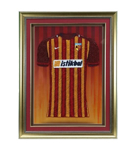 e38 EL İŞÇİLİĞİ KAYSERİSPOR FORMASI KAĞIT TELKARİ TABLO 85*65 cm - 5853