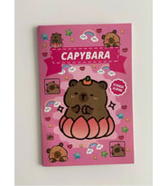 Capybara Sticker Albümü 16 Sayfa 208 Adet Sticker kitapçığı