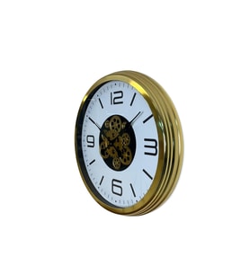 Modern Prestige Gold 60 Cm Çarklı Duvar Saati (Standart)