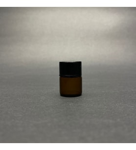 1 ml Siyah Kapaklı Kahverengi Cam Şişe , 1 cc Kapaklı Cam Şişe x 24 Adet